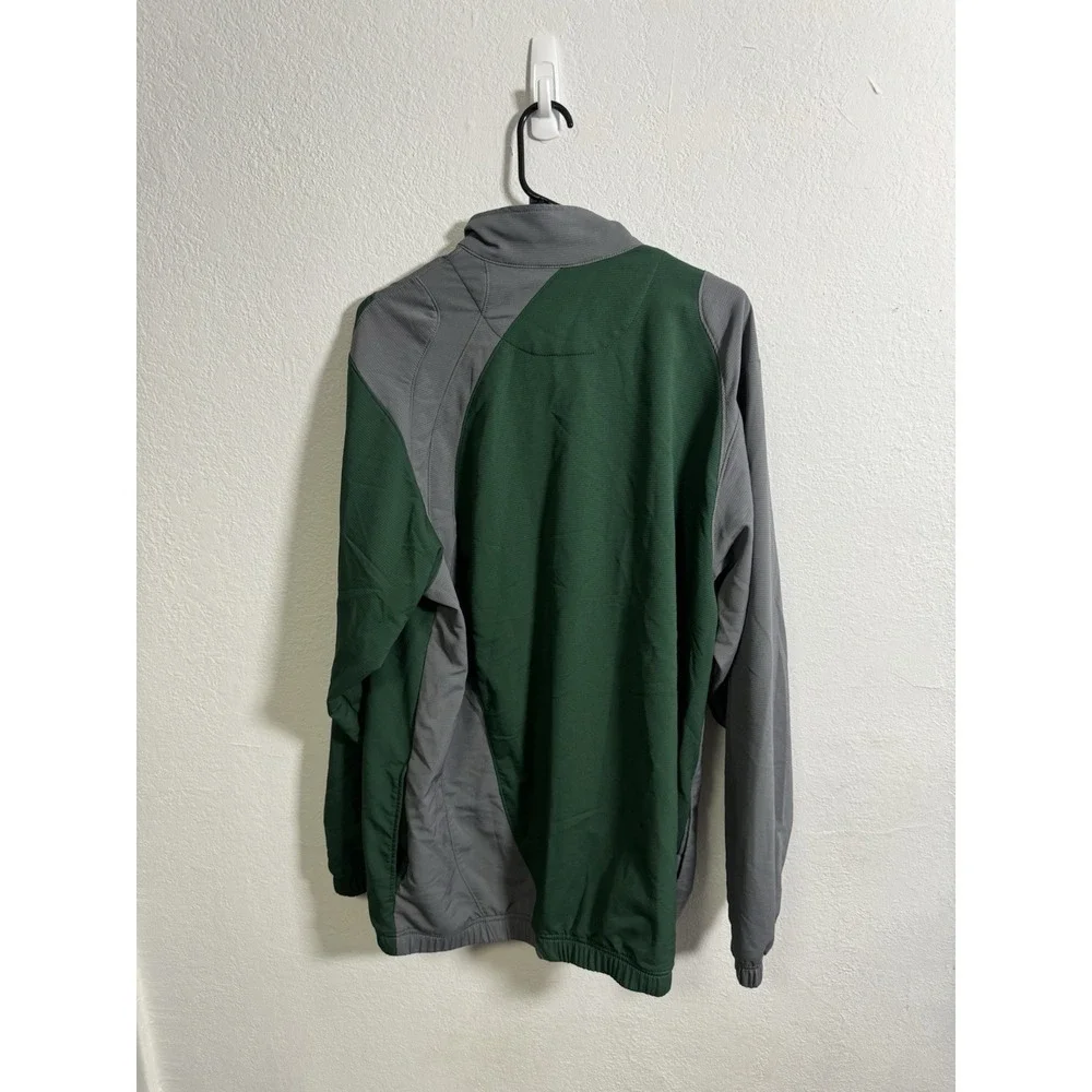 Vintage‎ Nike Jordan Jacket Mens Large Gray Green Track Full Zip Jumpman 2005